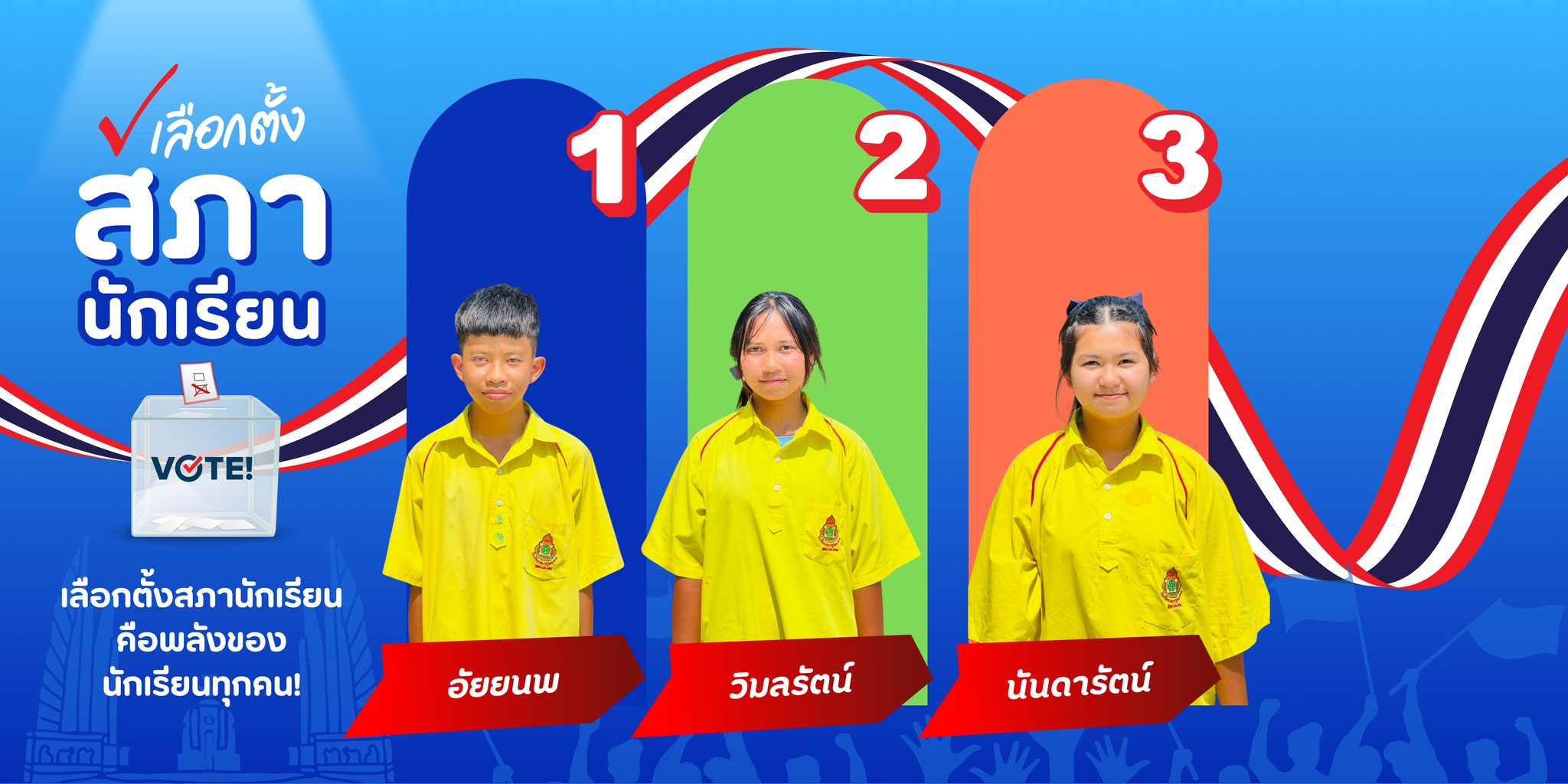 ผู้สมัครรับเลือกตั้งประธานนักเรียนปีการศึกษา 2569